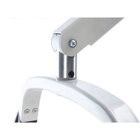 Close-up of the sling attachment points or spreader bar on Birdie Folding Electric Hoist hoist.