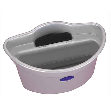 Buckingham Walking Frame Caddy on a plain background with two front wheels, two rear ferrules and both upper and lower handgrips.