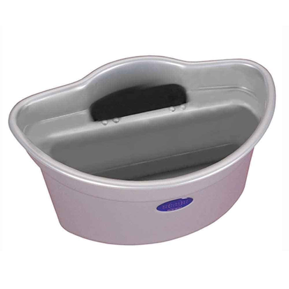 Buckingham Walking Frame Caddy on a plain background with two front wheels, two rear ferrules and both upper and lower handgrips.