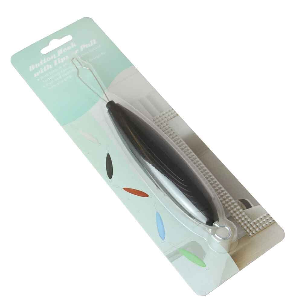 Alternative view of Button Hook with Zip Pull, showing different angle or usage.