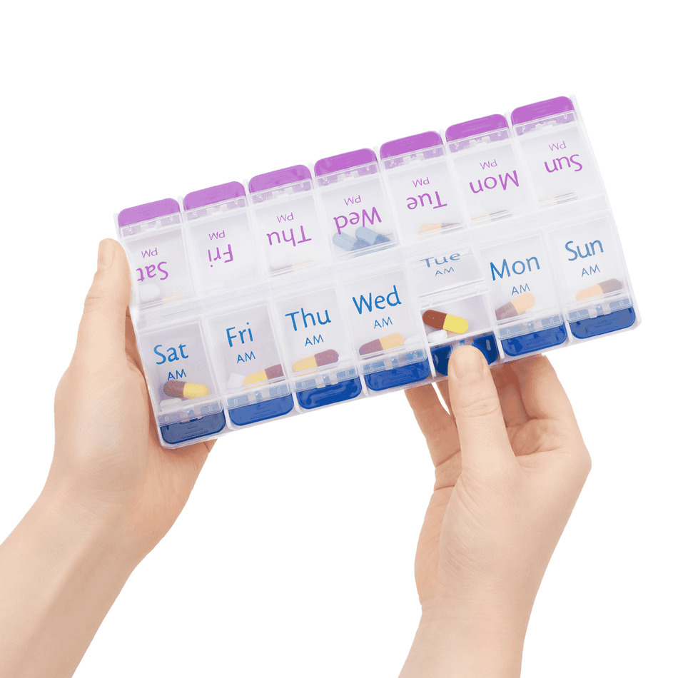 CareWorth 7 Days Push Button AM/PM Pill Box