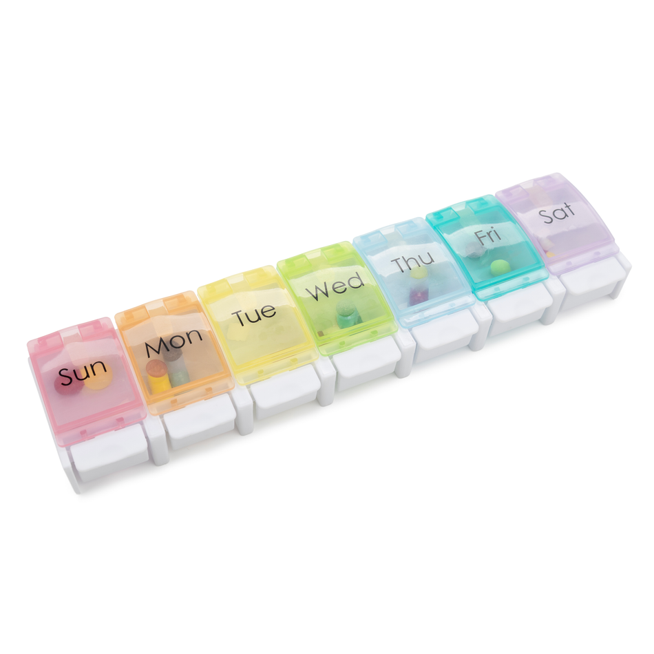 CareWorth 7 Days Large Single Dose Push Pill Box