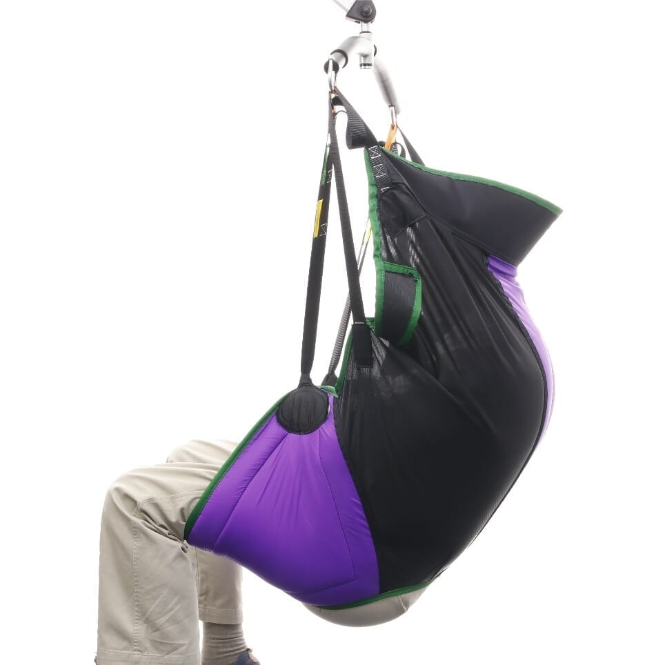 Diagram or packaging of COMFORT VALUE Hybrid Plus Sling highlighting dimensions or features.