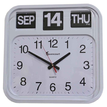 Image of Calendar Wall Clock on a plain background.