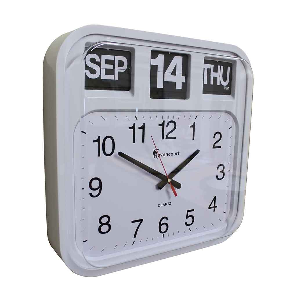 Alternative view of Calendar Wall Clock, showing different angle or usage.