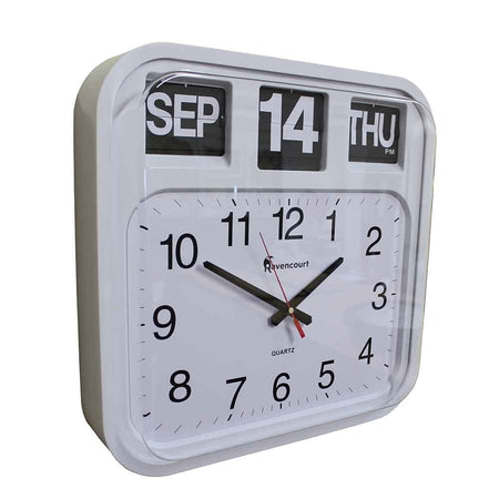 Alternative view of Calendar Wall Clock, showing different angle or usage.