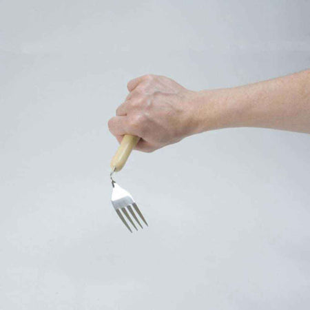 Alternative view of Caring Cutlery Fork, showing different angle or usage.
