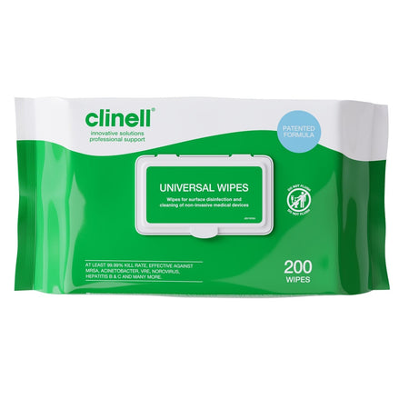 Image of Clinell Antibacterial Wipes-Triple Pack on a plain background.