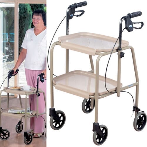 Alternative view of Combination Wheeled Trolley Walker, showing different angle or usage.