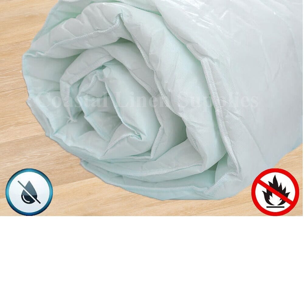 Close-up of a feature of Comfortnights Waterproof Wipe Clean Double Duvet.