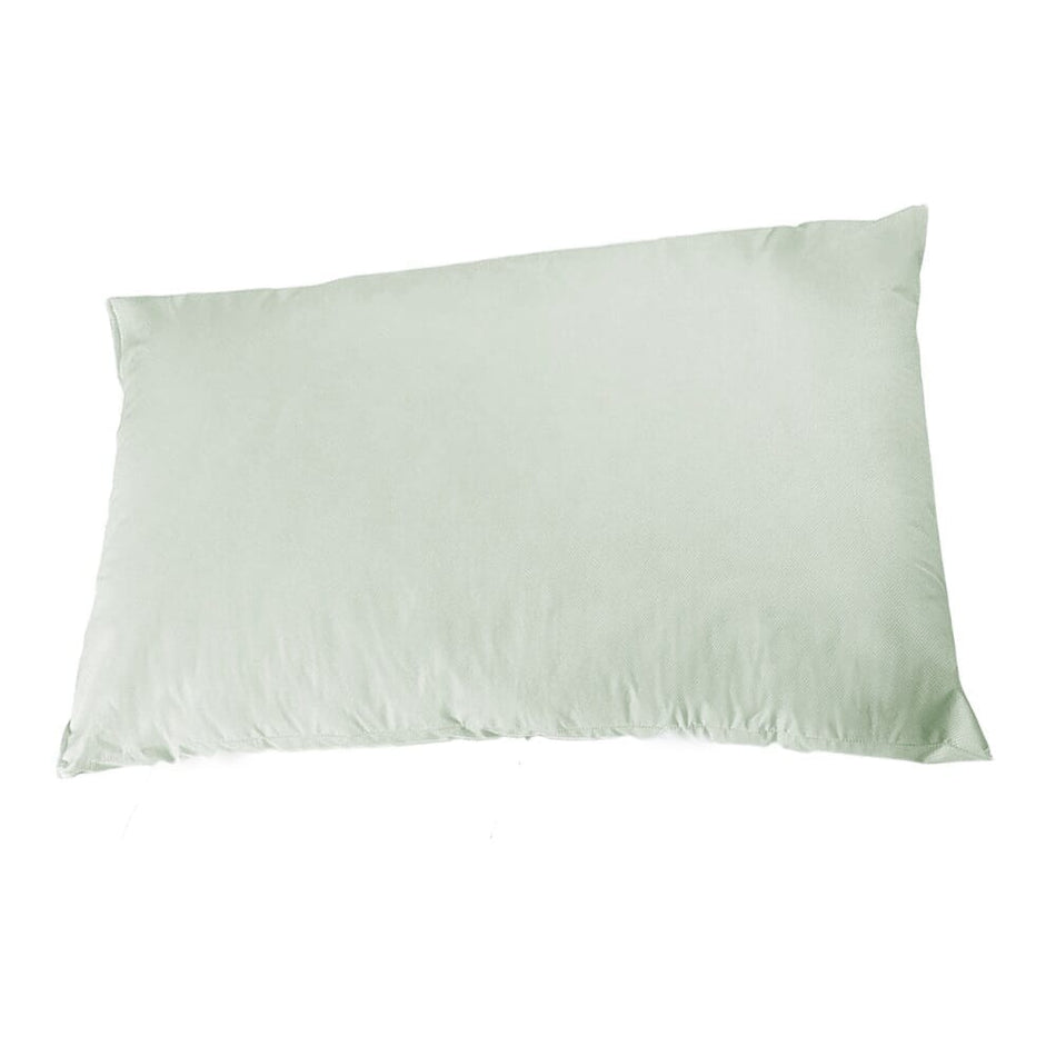 Full view of Comfortnights Waterproof Wipeclean Pillow cushion on a plain background, showing its shape and supportive material.