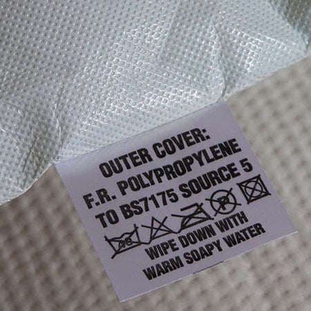 Close-up of the cover or texture of Comfortnights Waterproof Wipeclean Pillow cushion, highlighting its softness and durability.