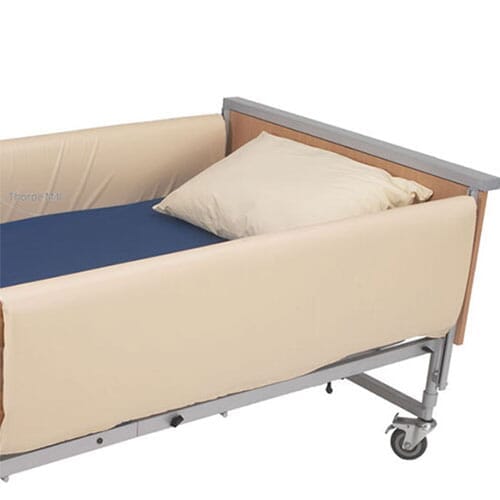 Image of Connected Cot Side Bumpers Set-Full Length-High on a plain background.