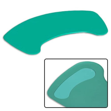 Curved Transfer Board hoist being used to lift a person, demonstrating safe patient transfer.