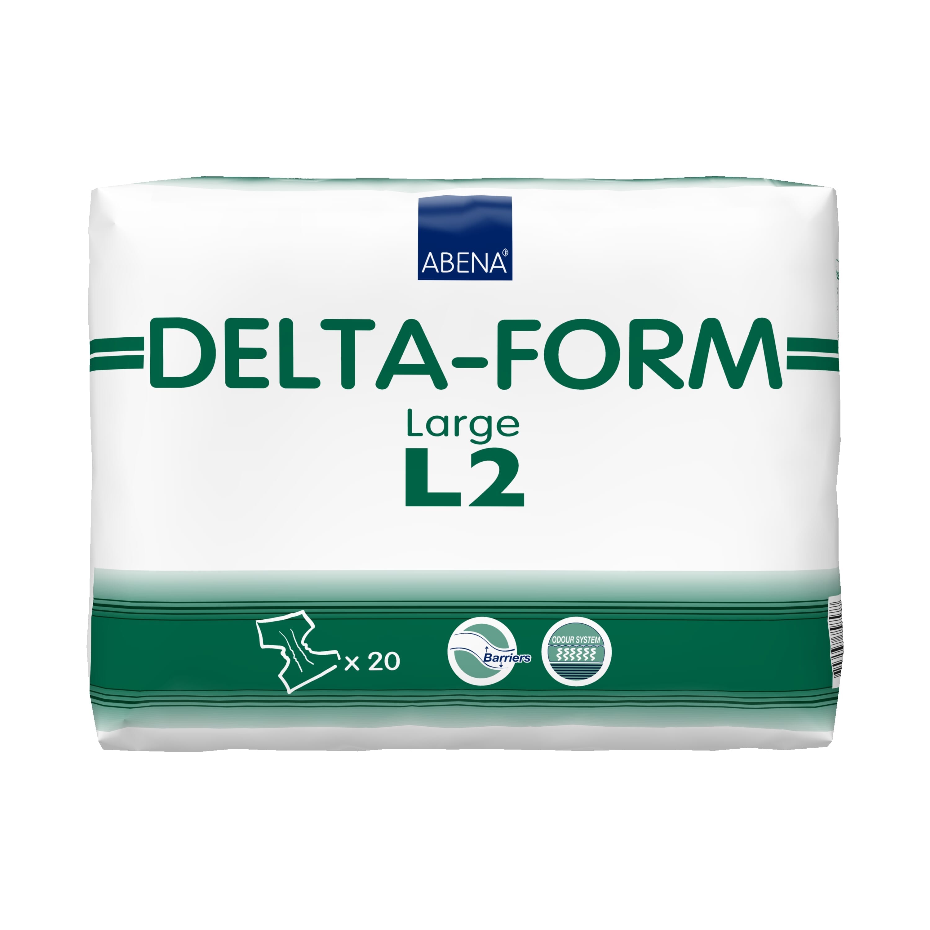 Image of Delta Form All In One Incontinence Pads on a plain background.