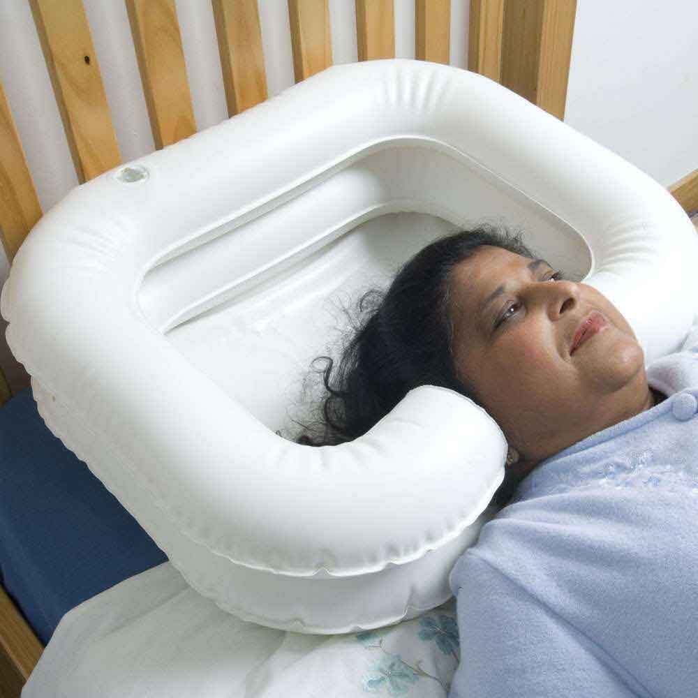 Alternative view of Deluxe Inflatable Shampoo Basin, showing different angle or usage.