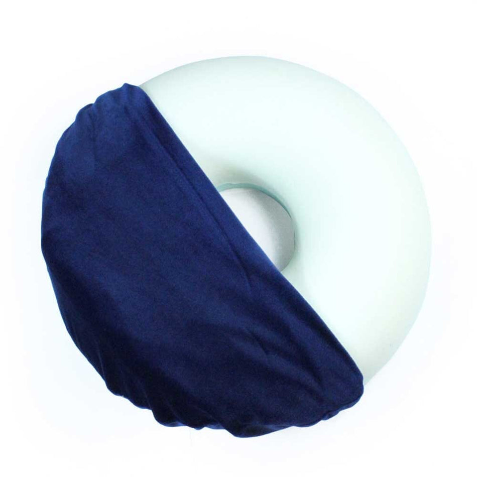 Full view of Deluxe Memory Foam Ring Cushion cushion on a plain background, showing its shape and supportive material.