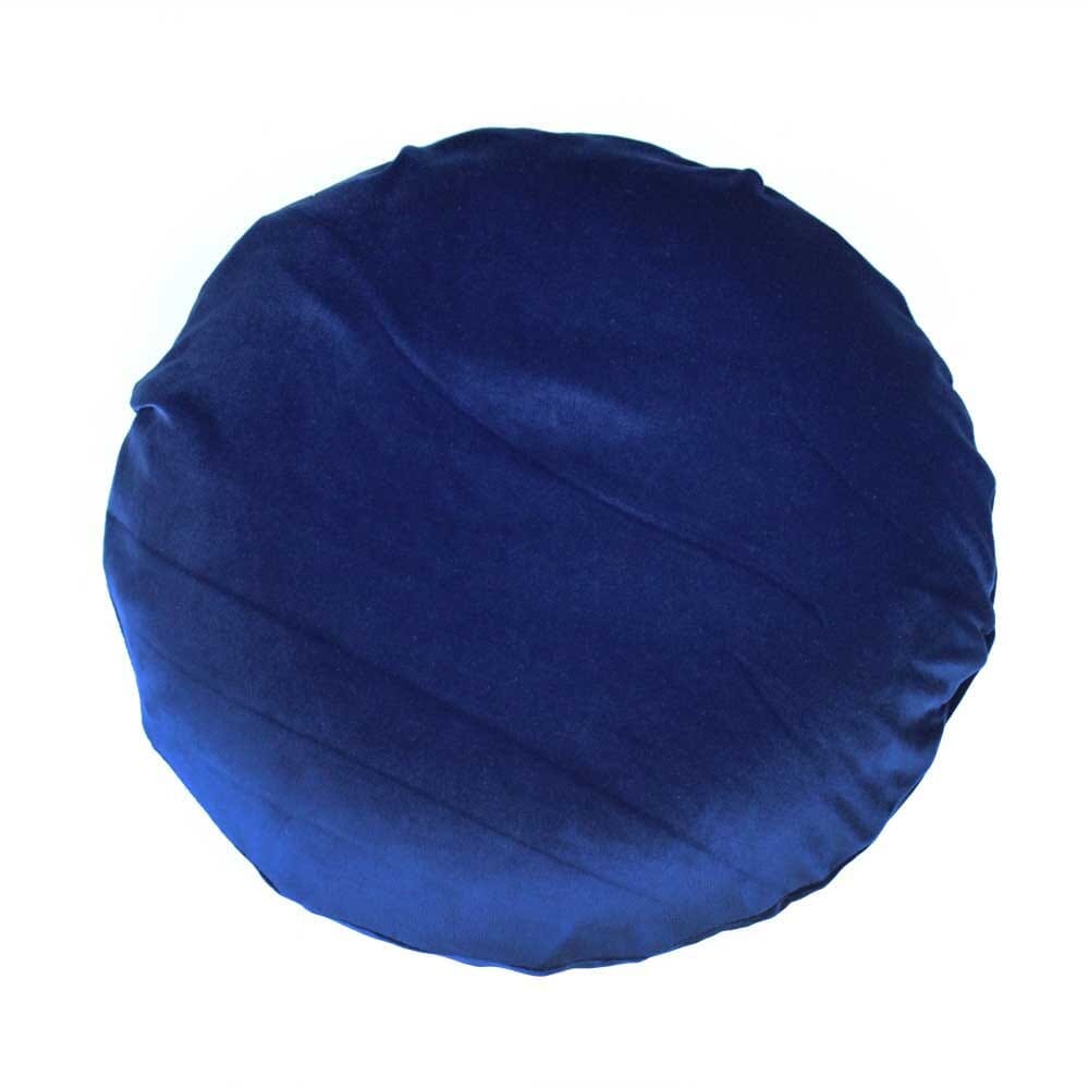 Deluxe Memory Foam Ring Cushion cushion on a seat or chair, demonstrating added comfort and pressure relief.