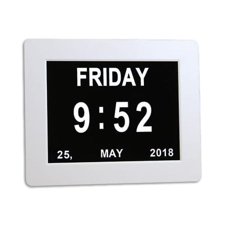Image of Dementia Day Clock- Small on a plain background.