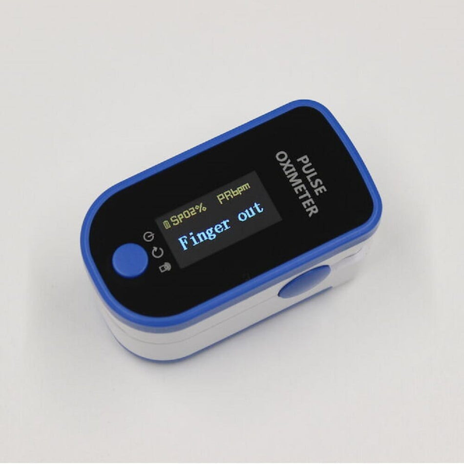 Image of Digital Fingertip Pulse Oximeter on a plain background.