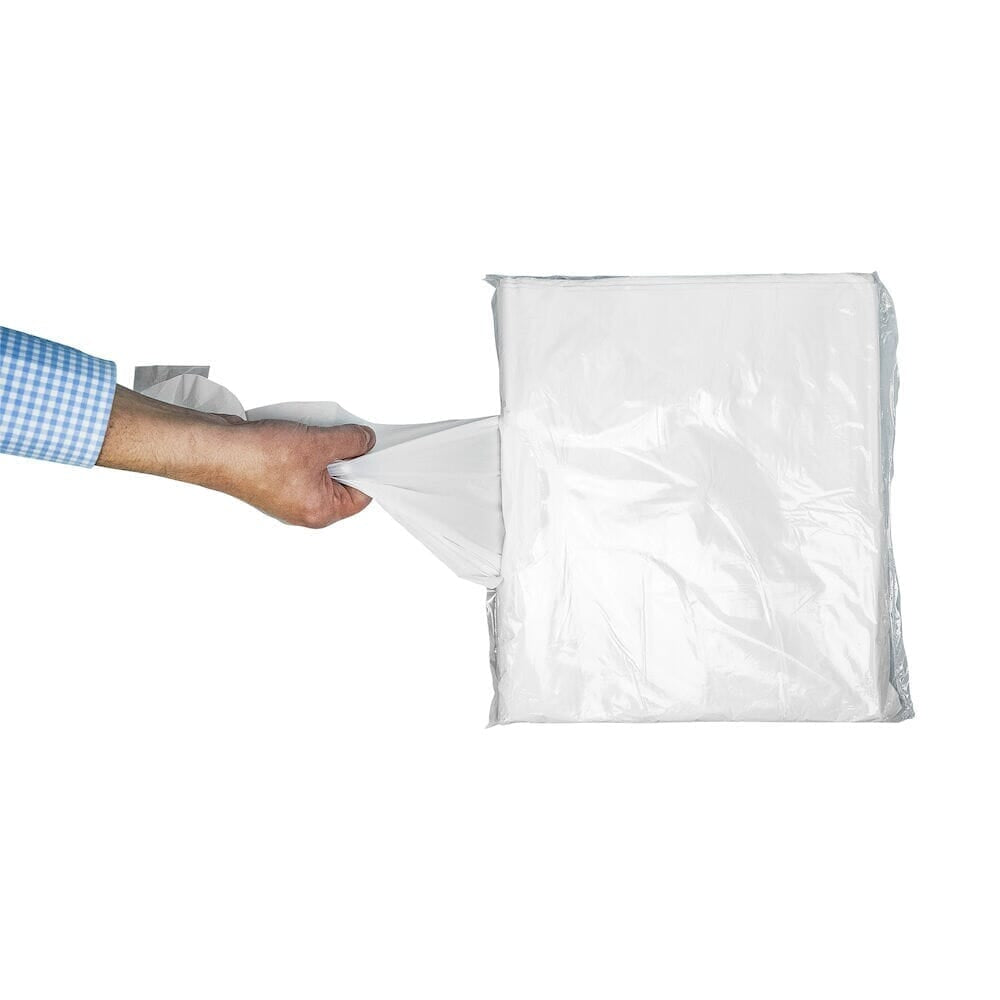 Close-up of a feature of Disposable Aprons Pack of 100.