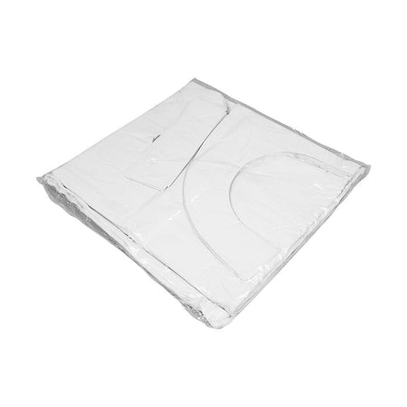 Lifestyle image of Disposable Aprons Pack of 100 being used in a real-life setting.