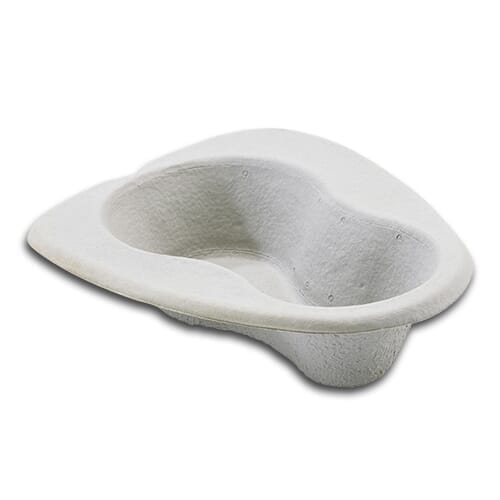 Image of Disposable Pulp Bed Pans-Pack of 100 on a plain background.