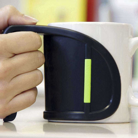 Close-up of a feature of Duo Cup Handle.