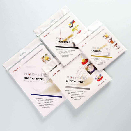 Lifestyle image of Dycem Circular Non Slip Mat being used in a real-life setting.