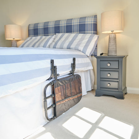 Alternative view of EZ Adjustable Bed Rail, showing different angle or usage.