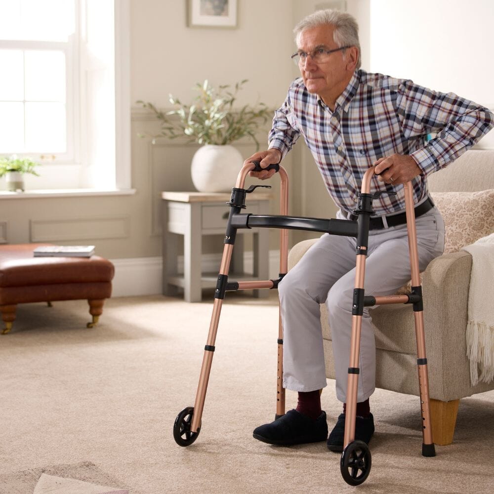 Alternative view of Easyfold Wheeled Walker, showing different angle or usage.