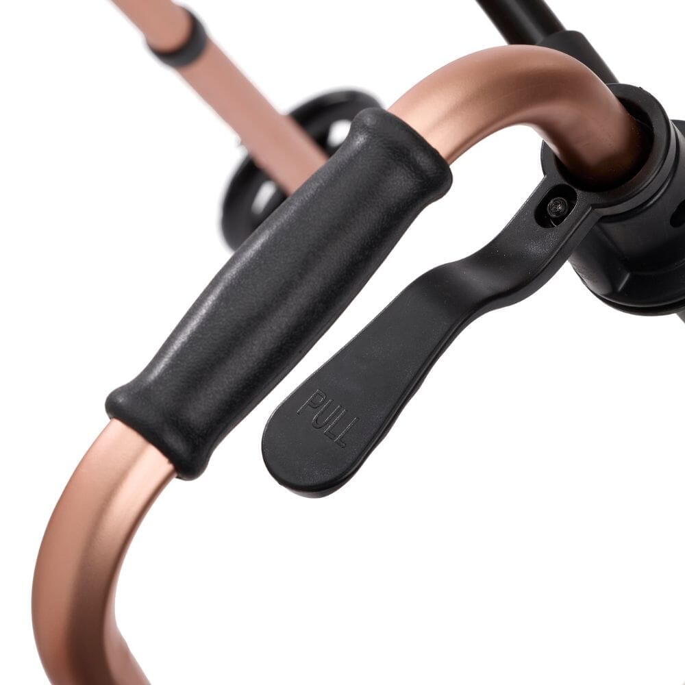 Diagram or packaging of Easyfold Wheeled Walker highlighting dimensions or features.