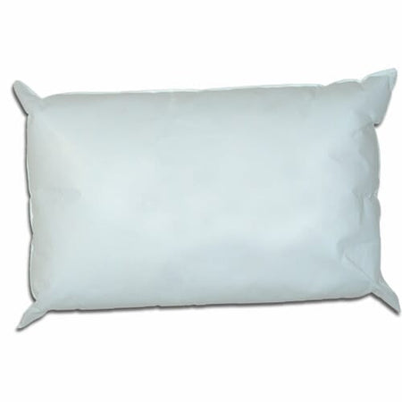 Full view of Economy Waterproof Pillow cushion on a plain background, showing its shape and supportive material.