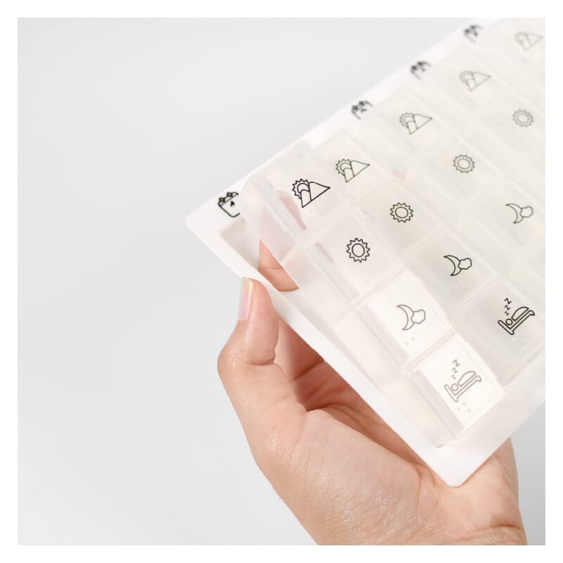 Alternative view of Economy Weekly Tablet Organiser, showing different angle or usage.