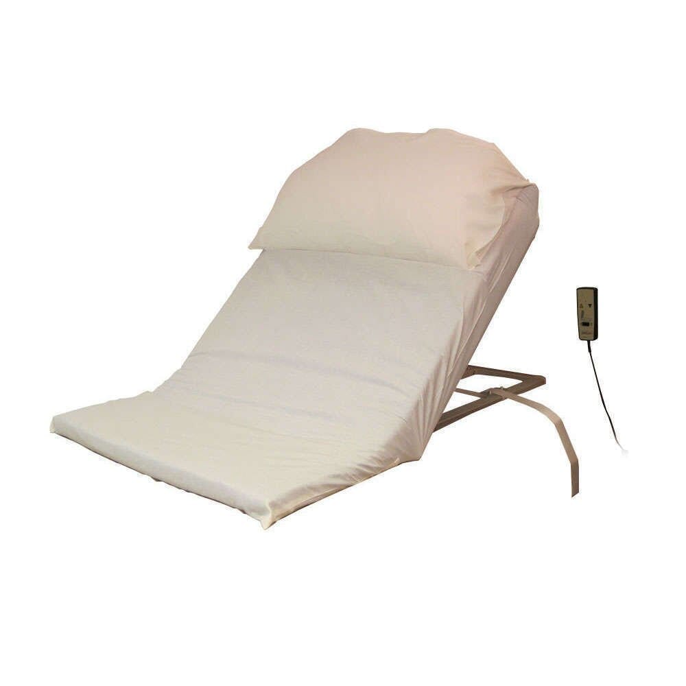 Full view of Electric Pillow Lifter cushion on a plain background, showing its shape and supportive material.