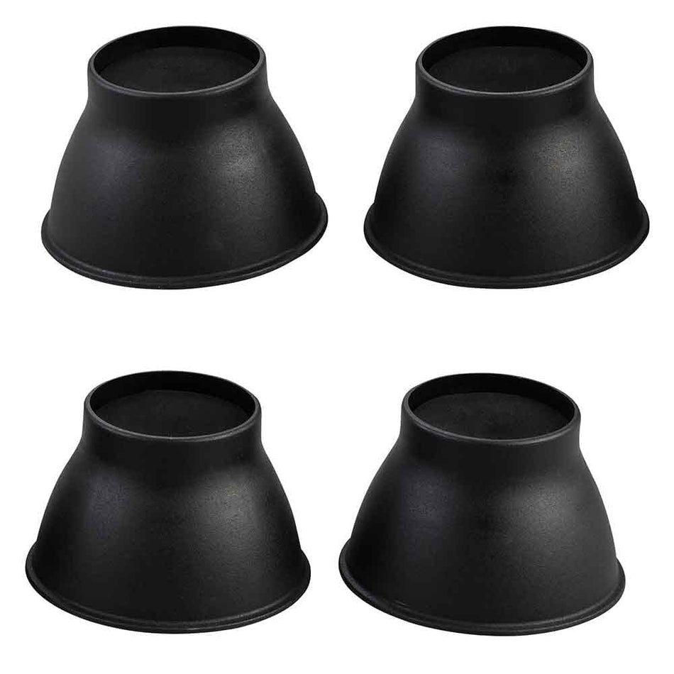 Image of Elephant Feet Furniture Raiser-Pack of 4 in Black on a plain background.