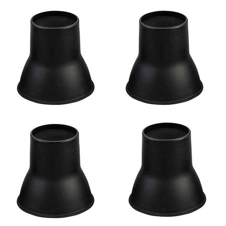 Image of Elephant Feet Furniture Raiser-Pack of 4 in Black on a plain background.