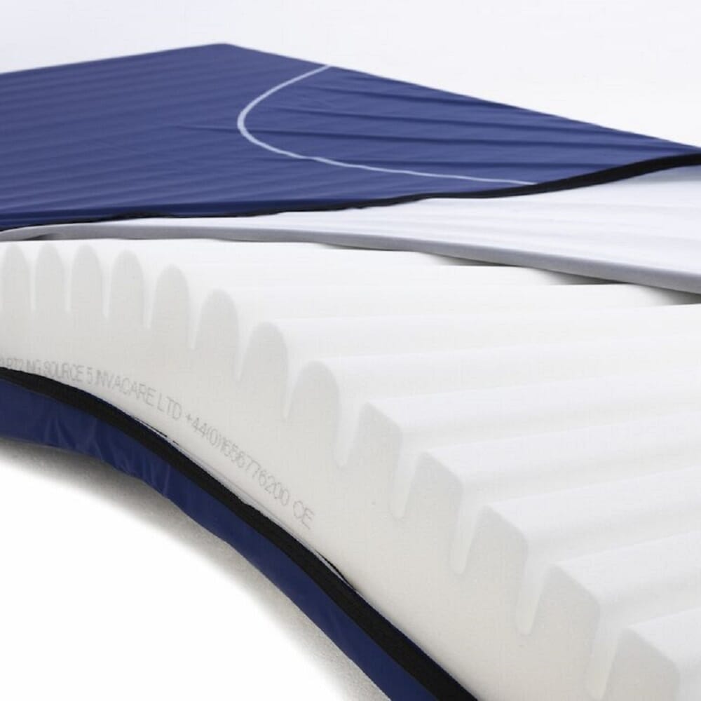 Alternative view of Essential Care Pressure Relieving Mattress, showing different angle or usage.