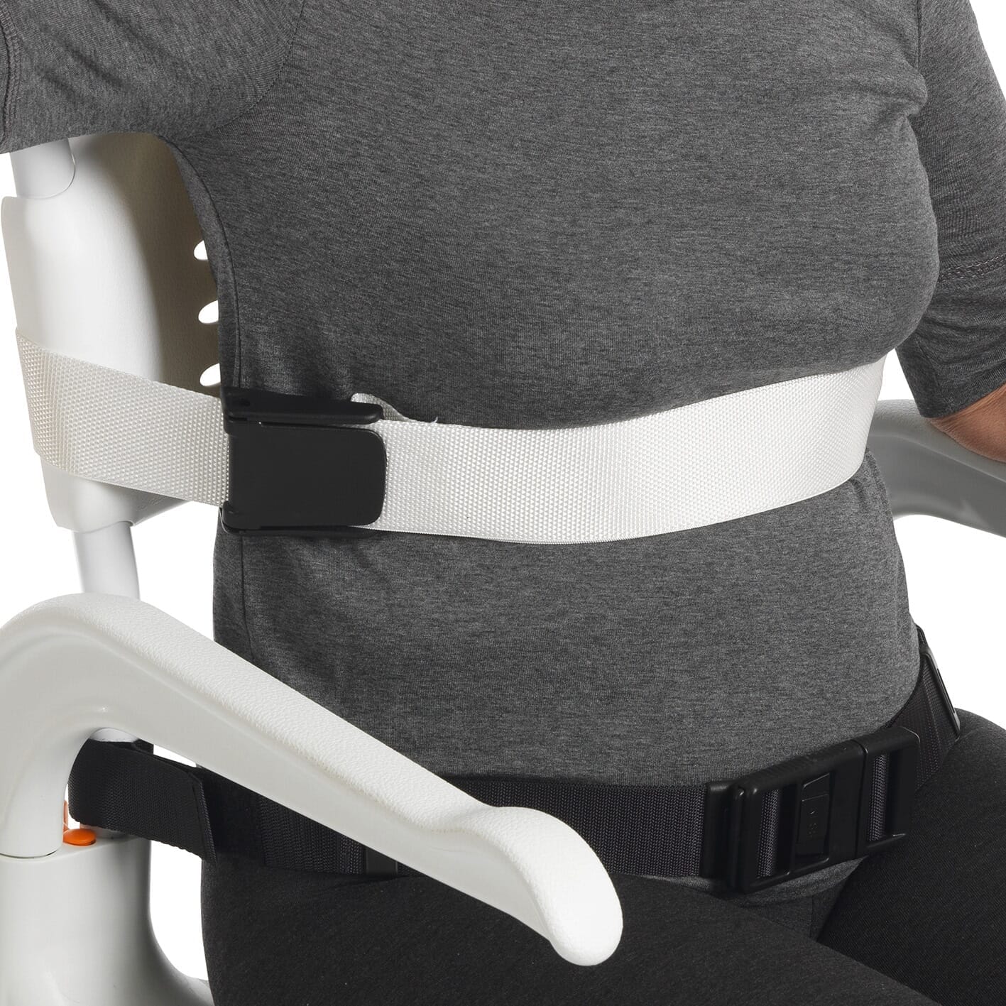 Alternative view of Etac Clean Safety Strap, showing different angle or usage.