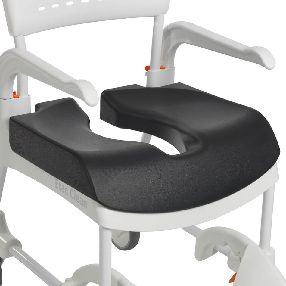 Image of Etac Clean Soft Comfort Seat on a plain background.