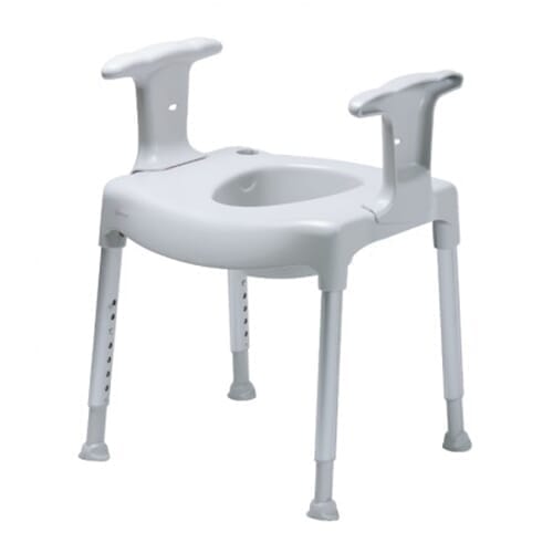 Image of Etac Swift Toilet Frame on a plain background.