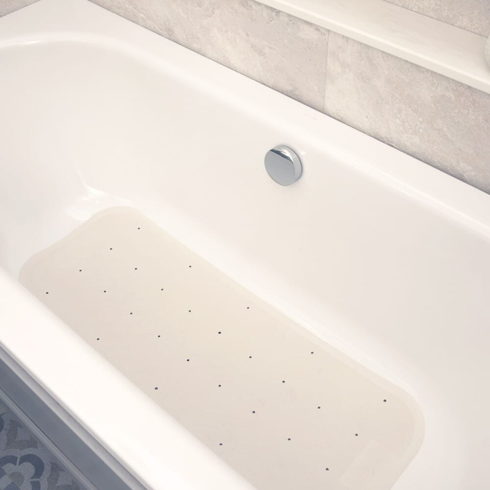 Lifestyle image of Extra Long Bath Mat being used in a real-life setting.