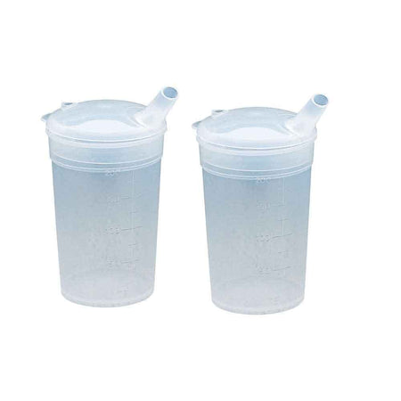 Image of Feeding Beakers Lids-Twin Pack on a plain background.