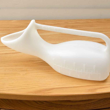 Lifestyle image of Female Urinal being used in a real-life setting.