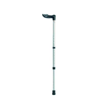 Full view of Fischer Handle Walking Stick walking stick on a plain background, showing its handle, shaft and ferrule.