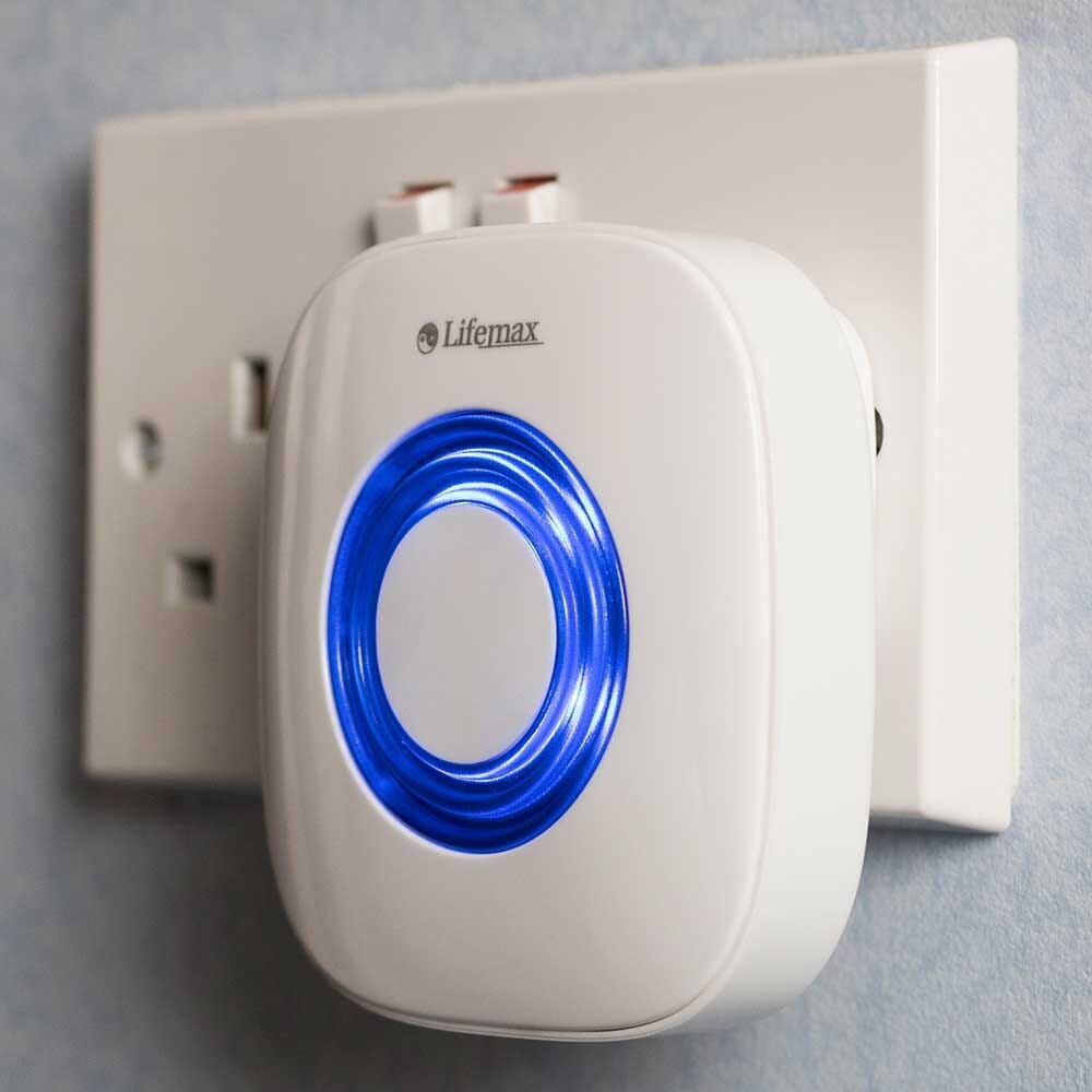 Image of Flashing Doorbell with Vibrating Pager on a plain background.