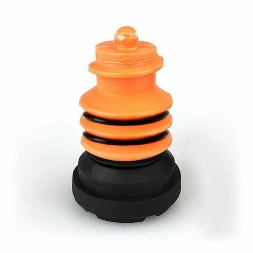 Flexyfoot Replacement Crutch Foot: single elbow crutch on a plain background with an ergonomic handle, adjustable height and open cuff.