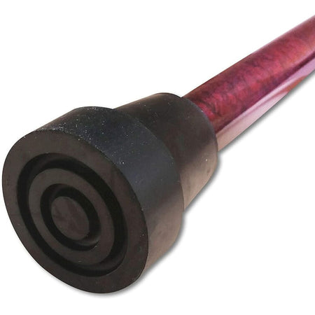 Close-up of the handle on Gel Handle Folding Walking Stick walking stick, highlighting the ergonomic grip.