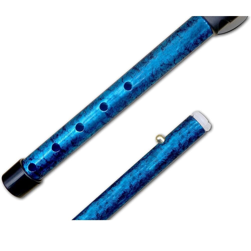 Close-up of the handle on Gel Handle Folding Walking Stick walking stick, highlighting the ergonomic grip.