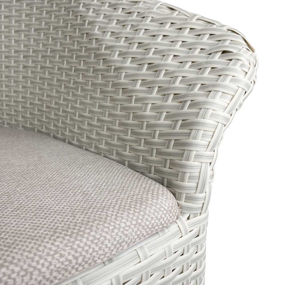 Close-up of Gordon Ellis Walton Height Adjustable Commode seat ring and supportive arms, showing comfort and stability.